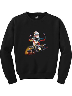 F1 Redbull Siyah Sweatshirt
