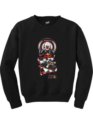 F1 Max Verstappen Pirelli Siyah Sweatshirt