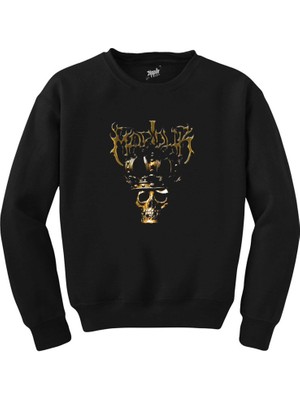 Marduk Skull Siyah Sweatshirt