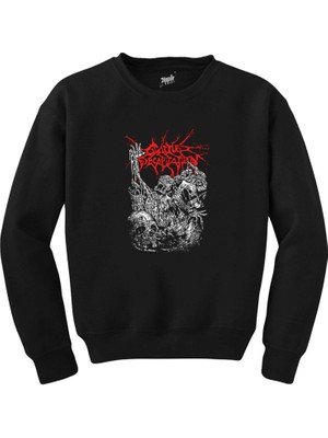 Cattle Decapitation Design Classic Siyah Sweatshirt
