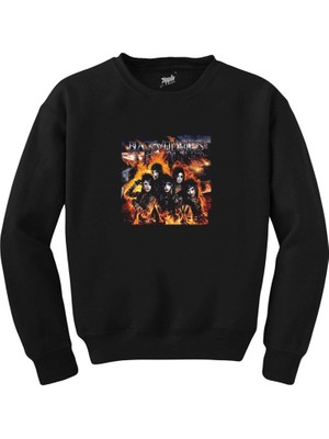 Black Veil Brides Set The World On Fire Siyah Sweatshirt