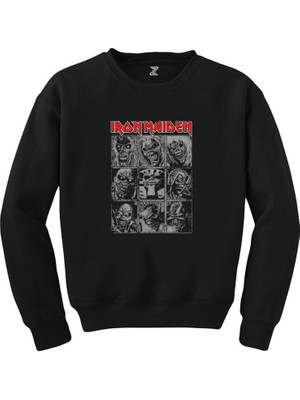 Iron Maiden Cover Eddie Album Siyah Sweatshirt