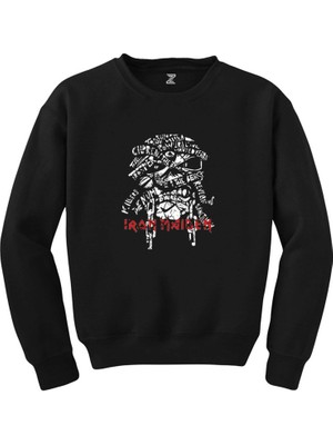 Iron Maiden Long Sleeve Siyah Sweatshirt
