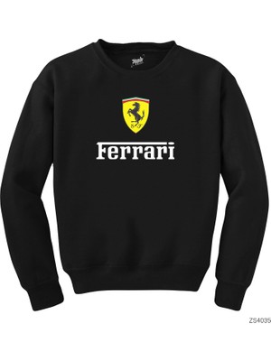 Ferrari In Italy Siyah Sweatshirt