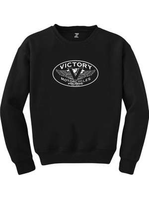 Victory Motorcycles Polaris Logo Siyah Sweatshirt