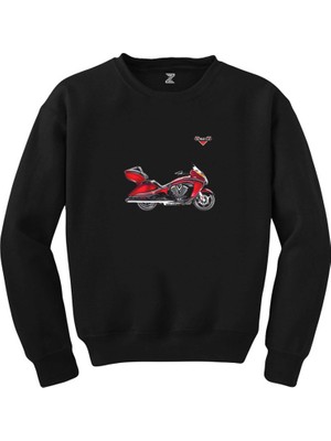 Victory Vison Red Siyah Sweatshirt