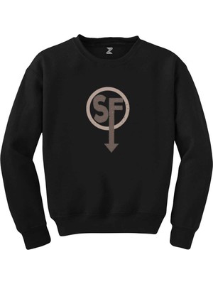 Sanitys Fall Logo Siyah Sweatshirt