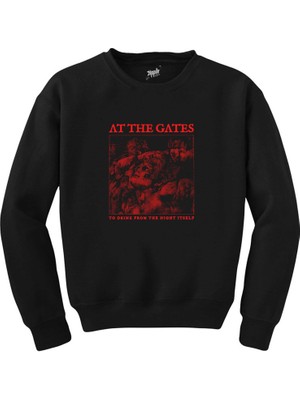 At The Gates To Drink From The Night Itself Siyah Sweatshirt