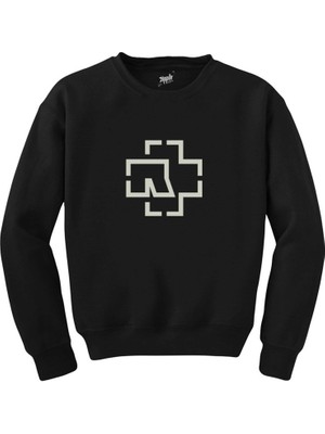 Rammstein Logo Siyah Sweatshirt
