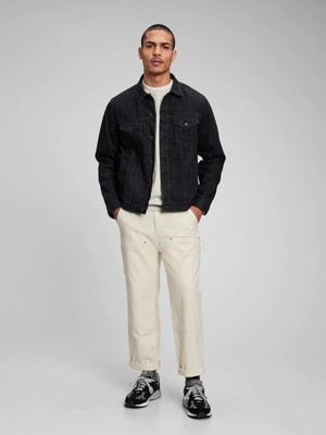 Gap Erkek Siyah Classic Icon Washwell™ Denim Ceket