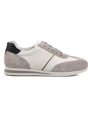 Ayakmod Gri-Beyaz  Deri Erkek Casual Ayakkabı 5Y1543-7811 M