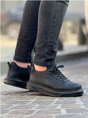 Shoecide SHO987 Bağcıklı Rahat Taban Cst Erkek Ayakkabı Sıyah