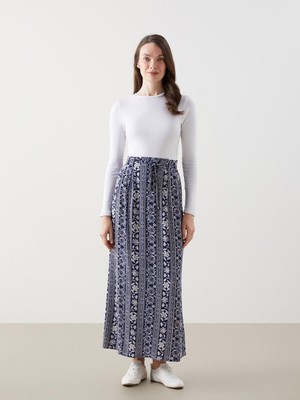 Lcw Grace  Beli Lastikli Çiçekli Kadın Etek