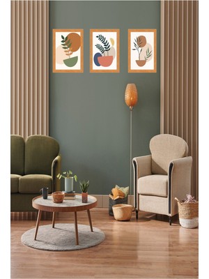 Minimalist 3 Parça Çerçeve Görünümlü Tablo Seti