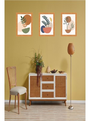 Minimalist 3 Parça Çerçeve Görünümlü Tablo Seti