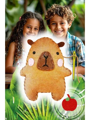 Kapibara Oyuncak Montessori Aktivite Çocuk Dikiş Seti