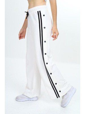 Kız Çocuk %100 Pamuk Yandan Çıt Çıtlı Siyah Alt EŞOFMAN-EŞF-0005