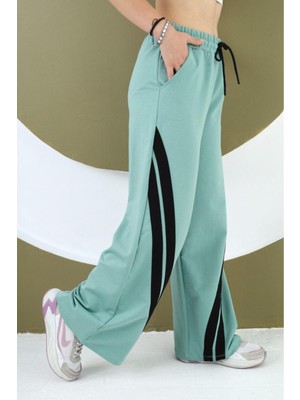 Kız Çocuk Oversize Pamuk Bel Lastikli Geniş Paça Eşofman ALTI-EŞF-0004