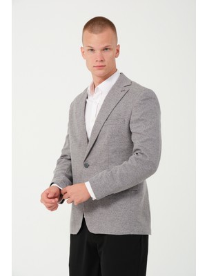 Bonesti Erkek Slim Fit Blazer Ceket Grimelanj