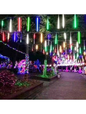 Multi Colors Meteor LED Light Renkli Meteor LED Işık Akan Işık Renkli Yağmur Damlası Işık Renkli LED