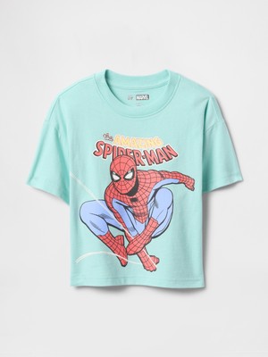Erkek Bebek Surf Spray Marvel Oversize Grafikli T-Shirt
