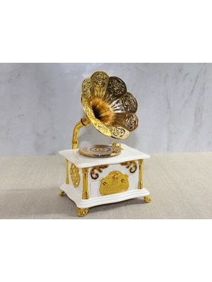 Dervis'İN Gramofon Müzik Kutusu Beyaz