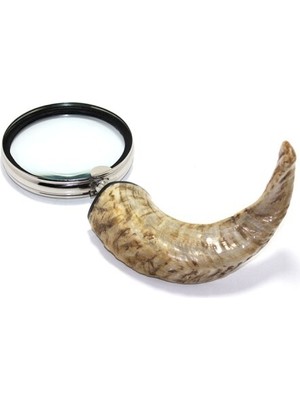 Dervis'İN Pirinç Boynuz Saplı Büyüteç Model 1