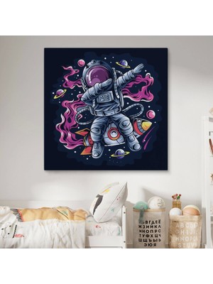 Marsilyan- Dans Eden Astronot Kanvas TABLO-5069