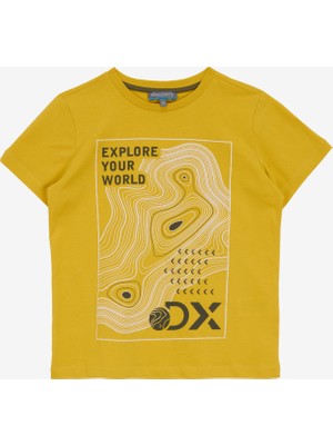 Discovery Expedition Baskılı Sarı Erkek Çocuk T-Shirt D5SB-TST3229