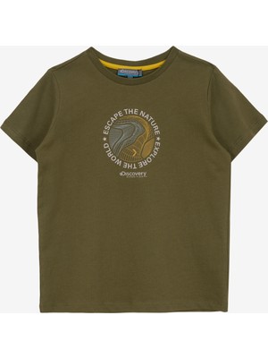 Discovery Expedition Baskılı Haki Erkek Çocuk T-Shirt D5SB-TST3221