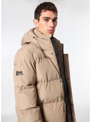 Superdry Kahve Erkek Mont M5011901A2WX_HOODED 5 Baffle Sports