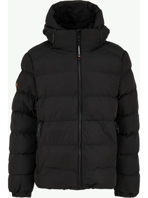 Superdry Siyah Erkek Mont M5011905A02A_HOODED Sports Puffer J