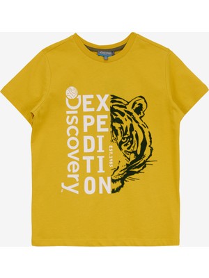Discovery Expedition Baskılı Sarı Erkek Çocuk T-Shirt D5SB-TST3220