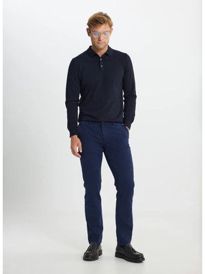 Altınyıldız Classics Normal Bel Dar Paça Slim Fit Lacivert Erkek Pantolon ACE012510149