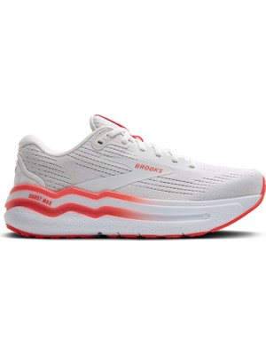 Brooks 1204201B174 Ghost Max 2 Beyaz - Kırmızı Kadın Koşu Ayakkabısı