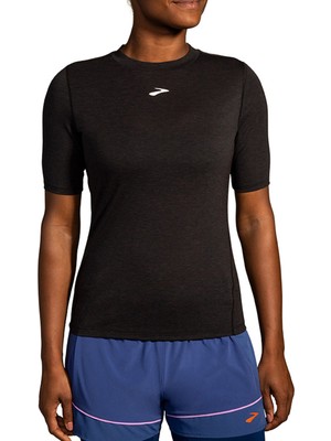 Brooks High Point Short Sleeve Kadın Siyah Kısa Kollu Tshirt 221638001