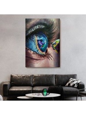 Marsilyan- Gözdeki Kuş Sürreal Duvar TABLOSU-6351
