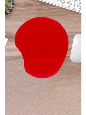 Karmat Kırmızı, Bilek Destekli Mouse Pad, Bilgisayar Oyunu Için Mouse Pad, Konforlu Bilgisayar Aksesuarı