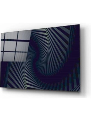 3D Soyut Desenler Cam Tablo 50 x 70  cm