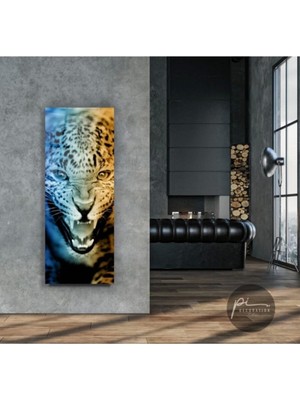 Leopar Panoramik Cam Tablo