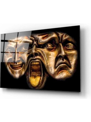 Marsilyan Yüzler Cam Tablo