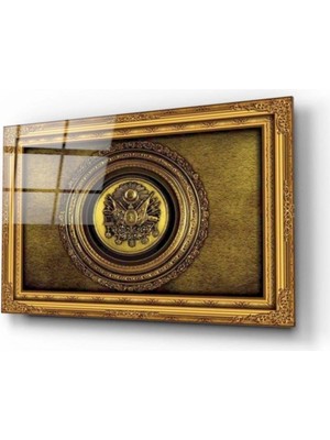 Marsilyan Osmanlı Tuğrası Cam Tablo