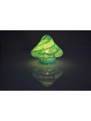 Küçük Mantar Lamba -Mavi-