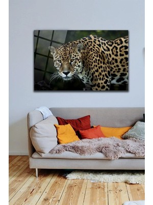Marsilyan Leopar Cam Tablo Duvar Dekarasyonu,ev Dekorasyon,duvar Tablosu,ev Hediyesi
