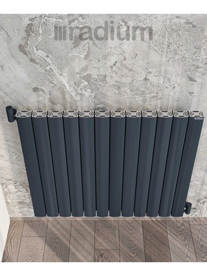 Radium Alüminyum Radyatör 600X600 mm Manolya Antrasit