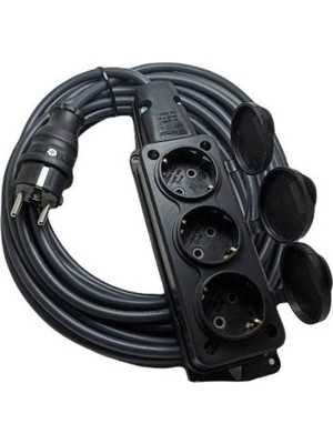 Hiva HV807 20 Metre 3 Lü Kauçuk Uzatma Kablo  3x2,5