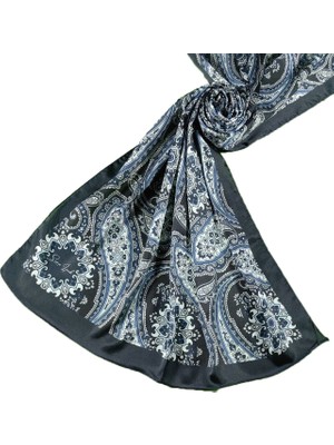 Mim Eşarp ve Şal Sina Ipek Etnik Desenli Jan Jan Şal 75X190 cm