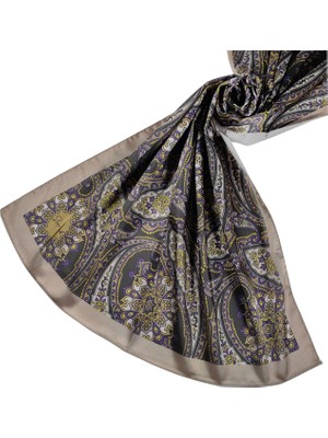 Mim Eşarp ve Şal Sina Ipek Etnik Desenli Jan Jan Şal 75X190 cm