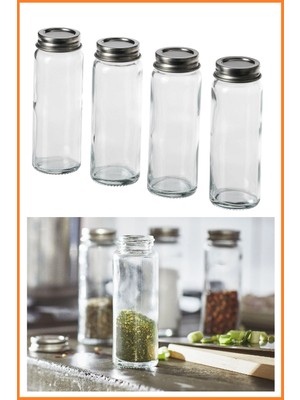 IKEA Citronhaj Baharat Kavanozu, 100 Ml, 4'lü Set