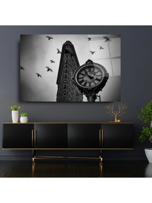 Saat Sanatsal Cam Tablo